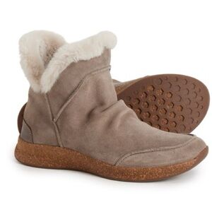 TAOS 8 Future Mid Boots in Brown Fur Lined Suede